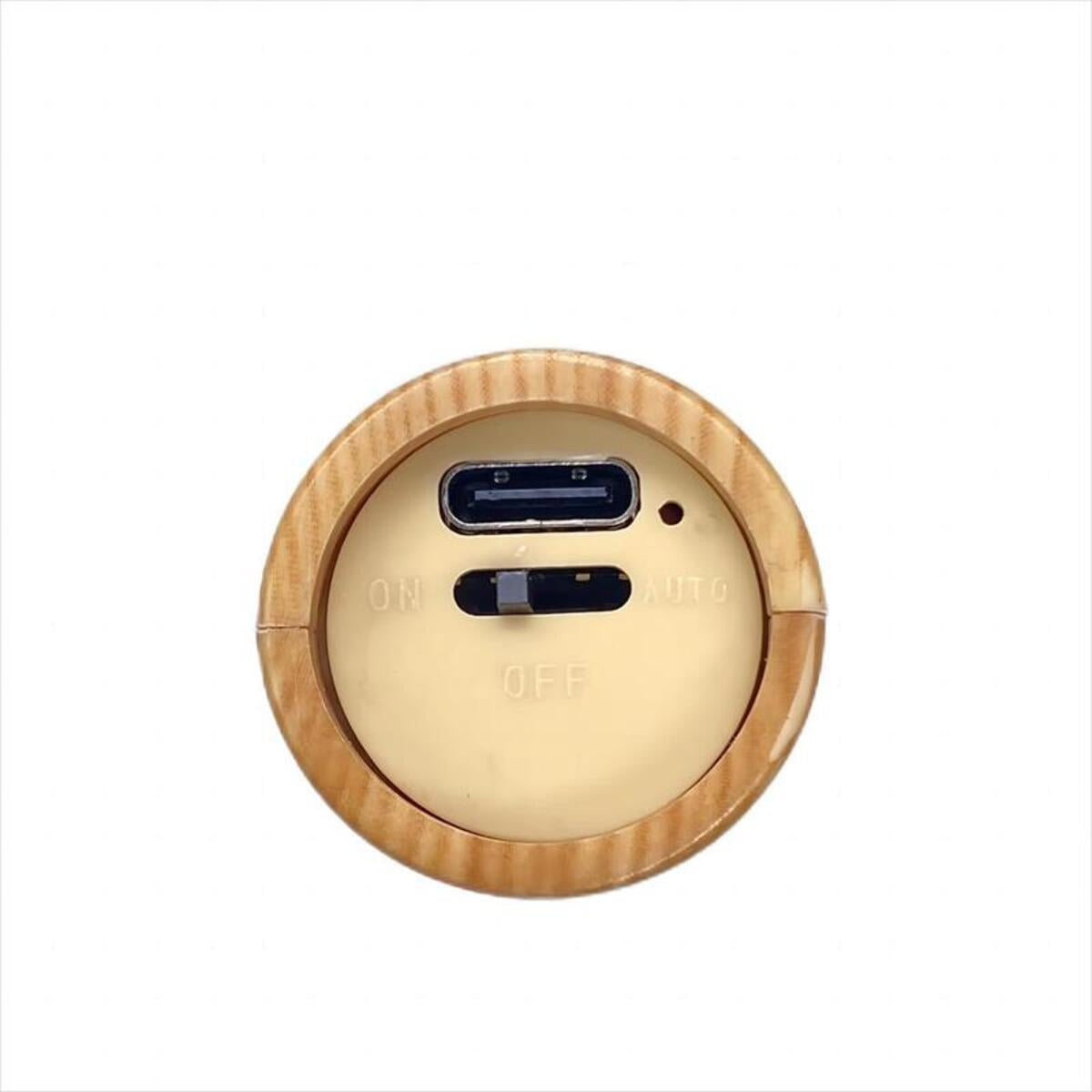 Magnetic Rechargeable Motion Sensor Night Light - Stylish Wooden LED Sconce for Bedroom, Hallway, and Stairs