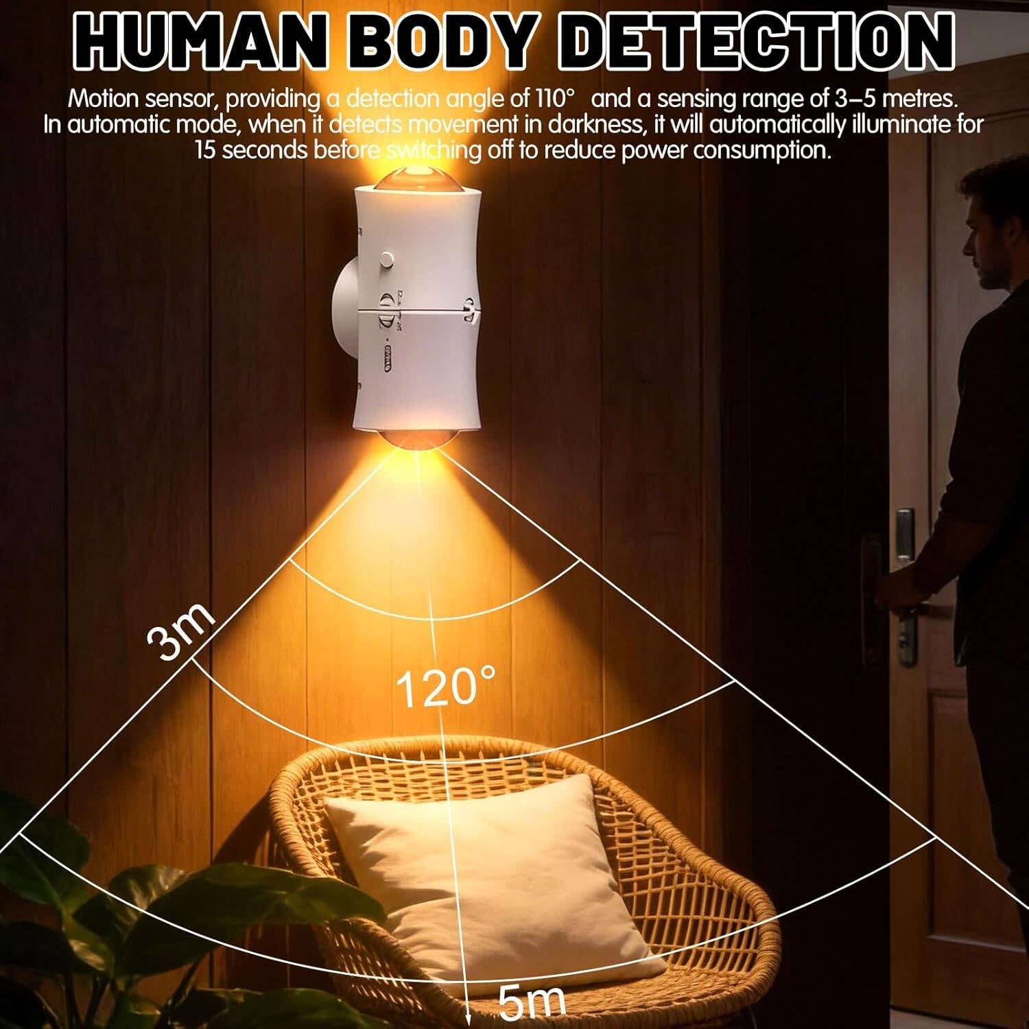 Effortless Illumination: Rechargeable 4-Pack Motion Sensor Night Lights
