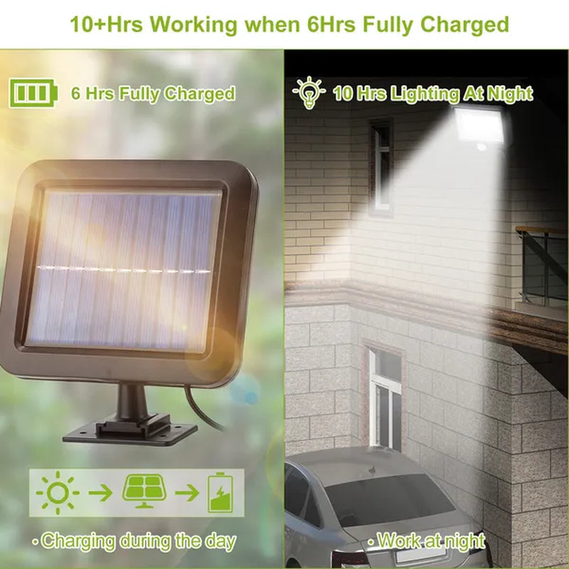 Brighten Your Outdoors: Solar Motion Sensor Wall Lights with 100 LEDs - Waterproof & Dusk to Dawn Technology