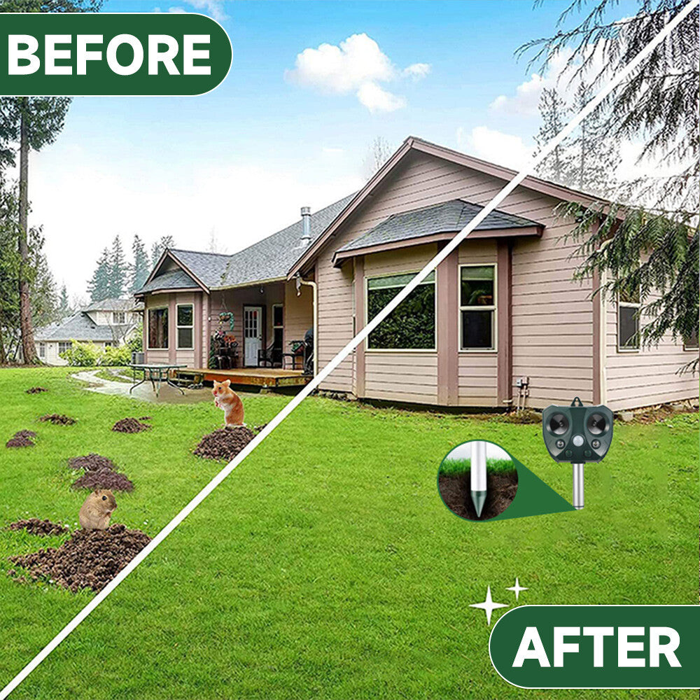 Eco-Friendly Solar Ultrasonic Bird Repeller with Motion Sensor – Ultimate Animal & Pet Deterrent for Rats and Possums