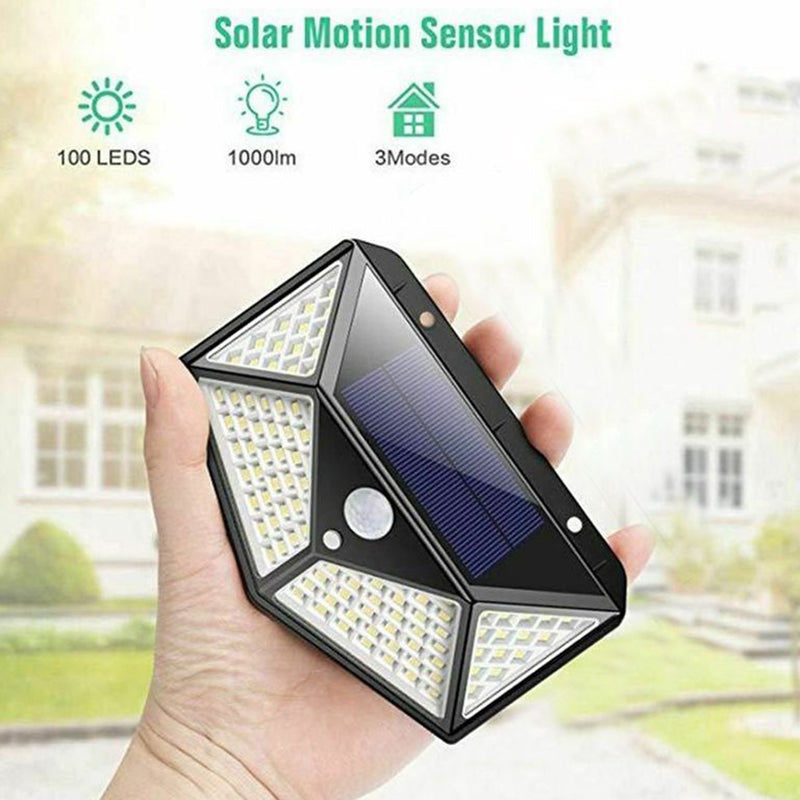 Aolyty 2-Pack Solar Motion Sensor Wall Lights - 3 Modes, Waterproof LED Security Lights with 4-Side Illumination for Garden, Yard, Patio & Walkway