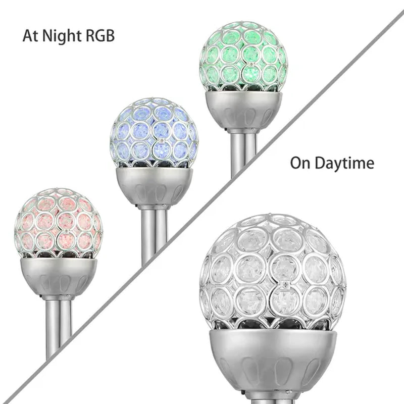 Transform Your Outdoor Space with Solarek 3-Piece Waterproof RGB Solar Ball Lights - Ideal for Garden Decor and Festive Celebrations!