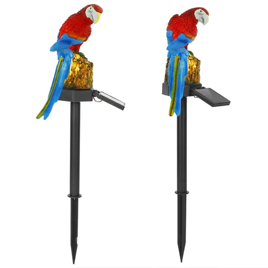 Illuminate Your Garden with the Vibrant Solar Powered LED Parrot Light - Waterproof & Colorful Outdoor Decor!