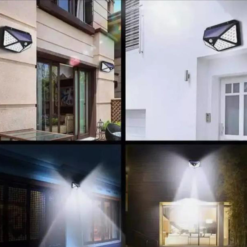 Aolyty 2-Pack Solar Motion Sensor Wall Lights - 3 Modes, Waterproof LED Security Lights with 4-Side Illumination for Garden, Yard, Patio & Walkway