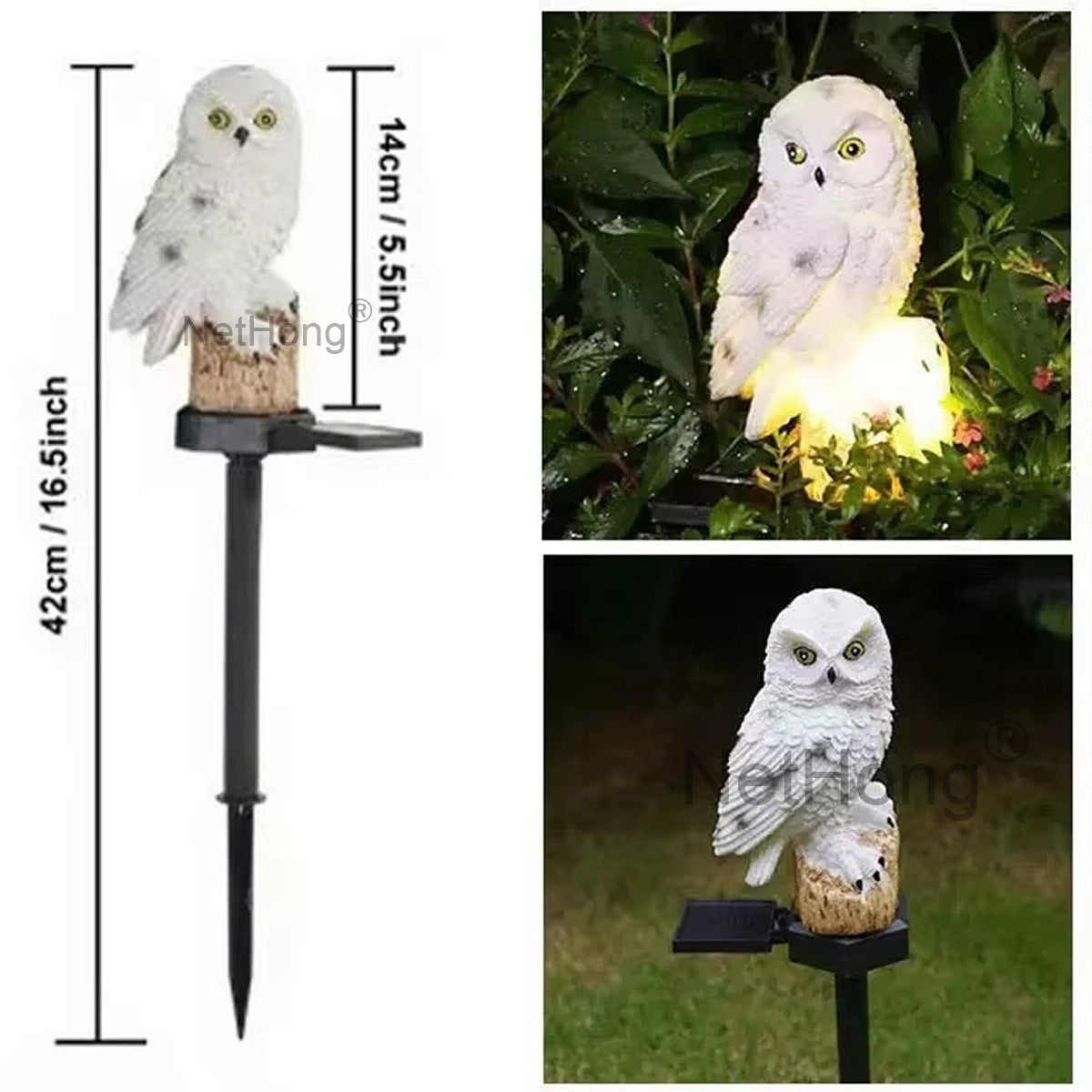 Transform Your Outdoor Space with Waterproof Solar Owl Garden Lights - Perfect for Pathways, Yards & Patios!