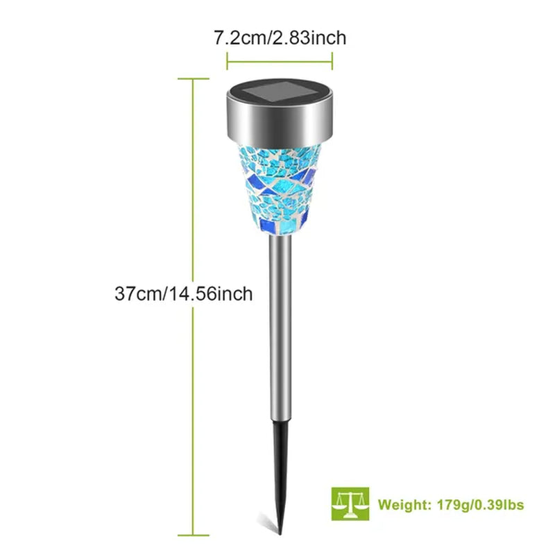 Transform Your Outdoors: 6-Pack Solar Garden Pathway Lights - Durable, Waterproof & 8-Hour Illumination for Driveways & Walkways