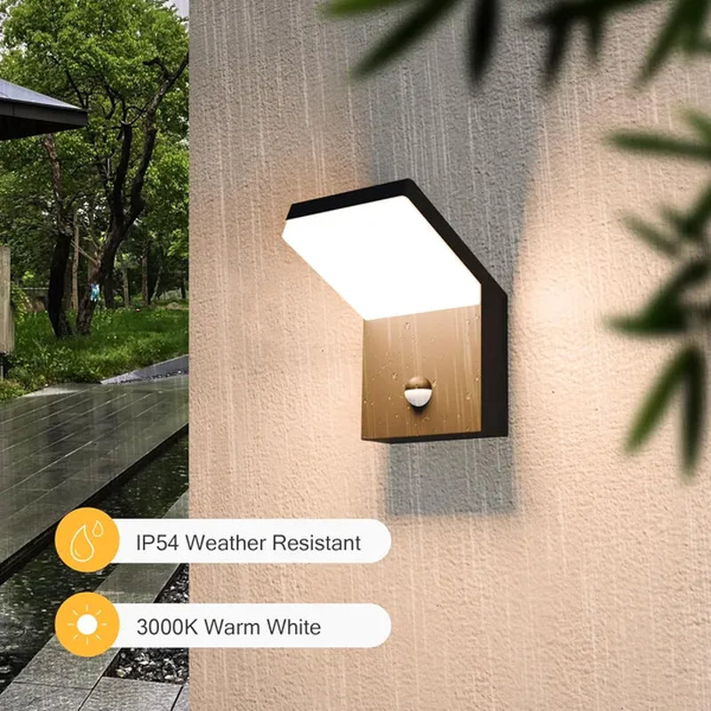 Stylish Inowel Outdoor LED Wall Light with Motion Sensor - Elegant Wall Sconce Lantern Fixture