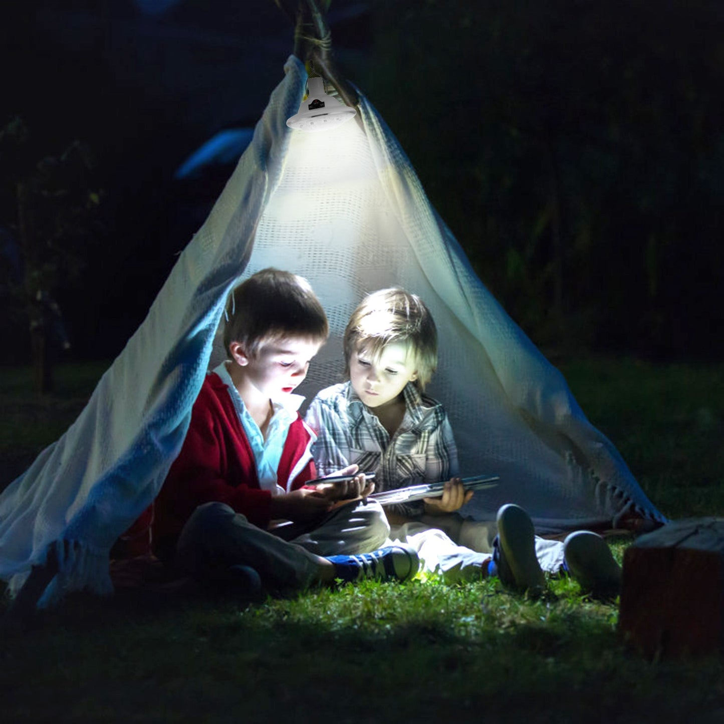 Ultimate Versatile Solar Camping Lantern with Remote - 3 Light Modes & 3 Charging Options, IP65 Waterproof for All Your Outdoor Adventures!