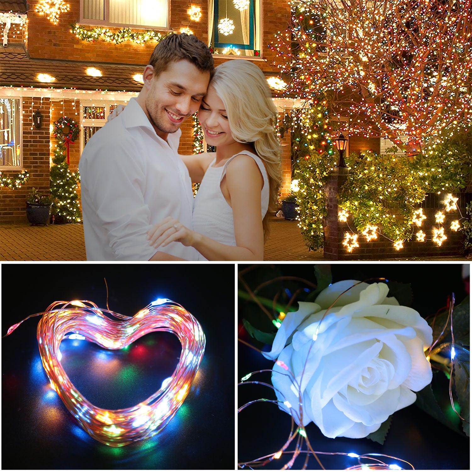 Illuminate Your Outdoor Events with Versatile Waterproof Solar String Lights - Perfect for Weddings, Parties, and Festivals!