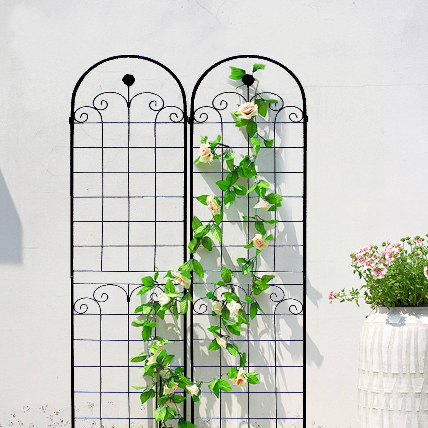 Stunning Elegant Metal Garden Trellis for Beautiful Climbing Plants