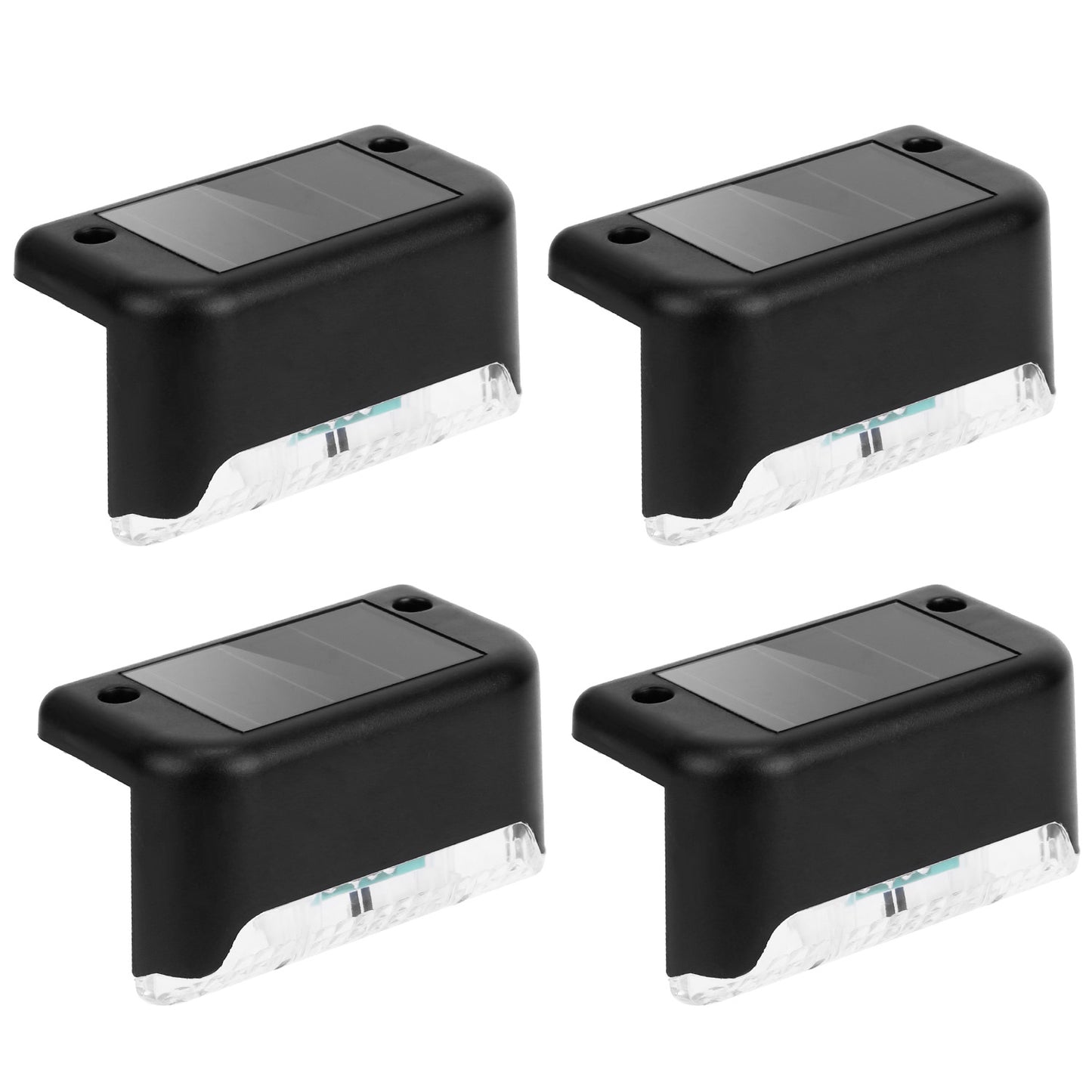 Transform Your Outdoor Space with 4-Pack Solar LED Step Lights - Waterproof Dusk to Dawn Sensors for Safe Stairs and Stylish Yard Railings!