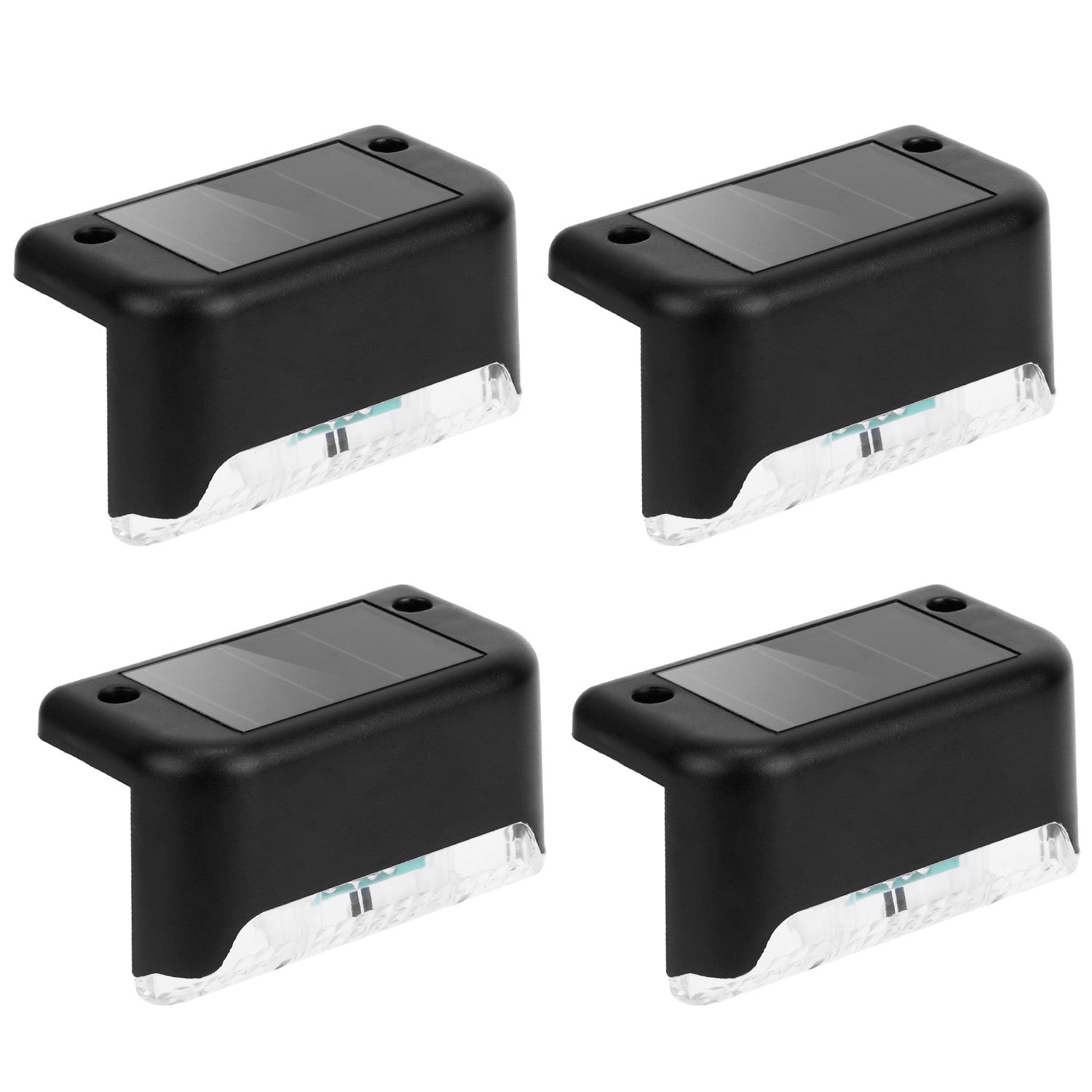 Transform Your Outdoor Space with 4-Pack Solar LED Step Lights - Waterproof Dusk to Dawn Sensors for Safe Stairs and Stylish Yard Railings!
