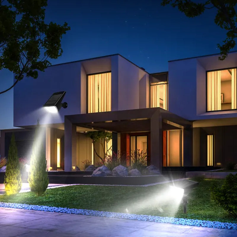 Transform Your Outdoor Space with Solarek 32 LED Solar Landscape Spotlights - Waterproof & Auto On/Off Security Lighting!