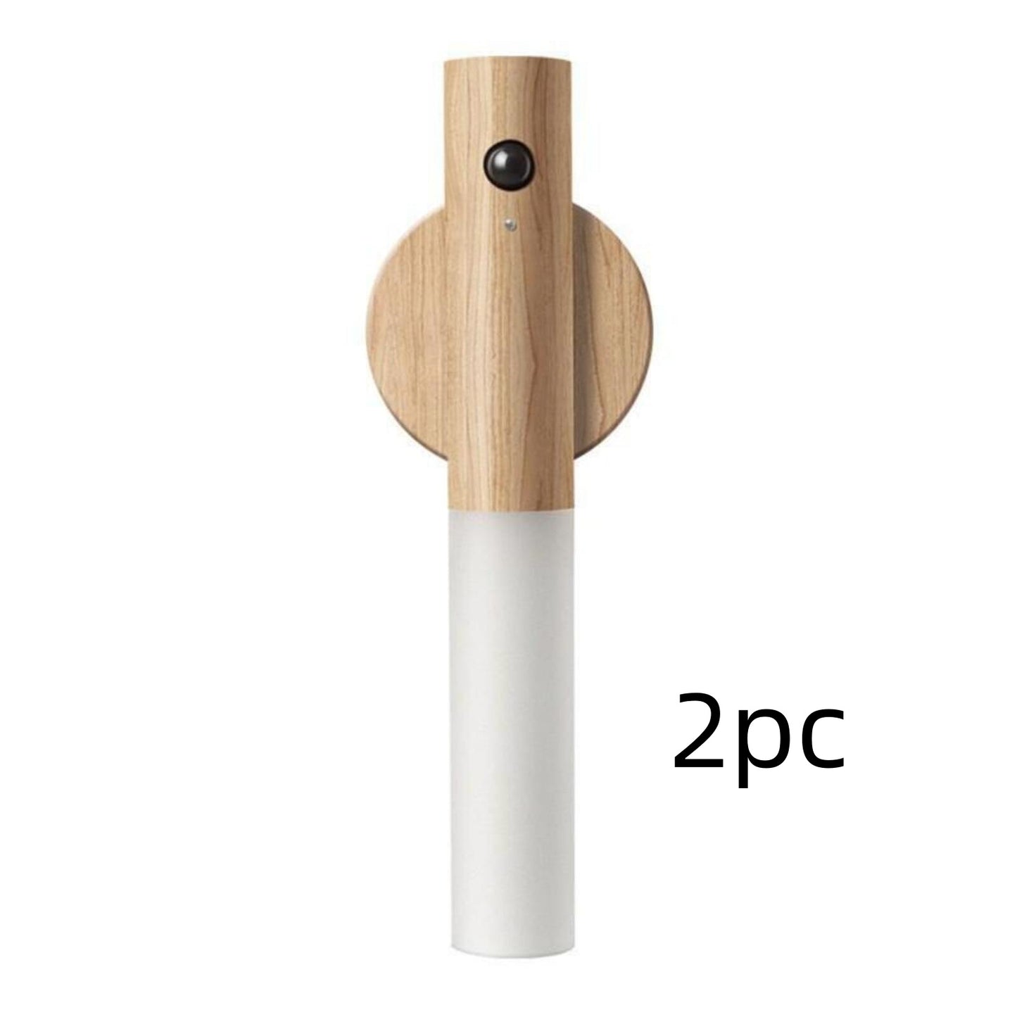 Magnetic Rechargeable Motion Sensor Night Light - Stylish Wooden LED Sconce for Bedroom, Hallway, and Stairs
