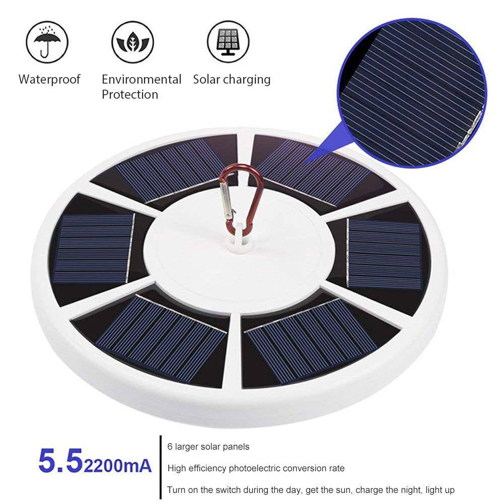 Illuminate Your Flag with the 42 LED Solar Flag Pole Light - Perfect for Outdoor Camping and Tent Use!