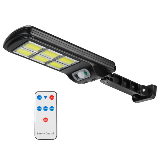 Illuminate Your Outdoors with the 450W Solar Motion Sensor Wall Light - Waterproof, 3 Modes & Remote Control for Ultimate Convenience!