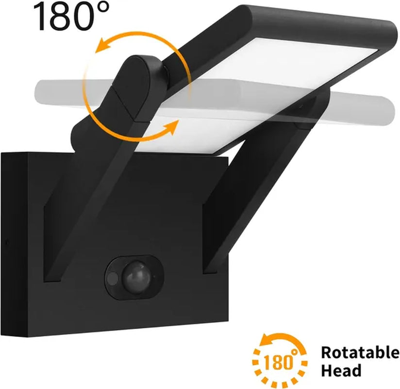 Illuminate Your Outdoors with Inowel Dimmable Solar Motion Sensor Wall Lights - Elegant Sconces for Patios & Porches!