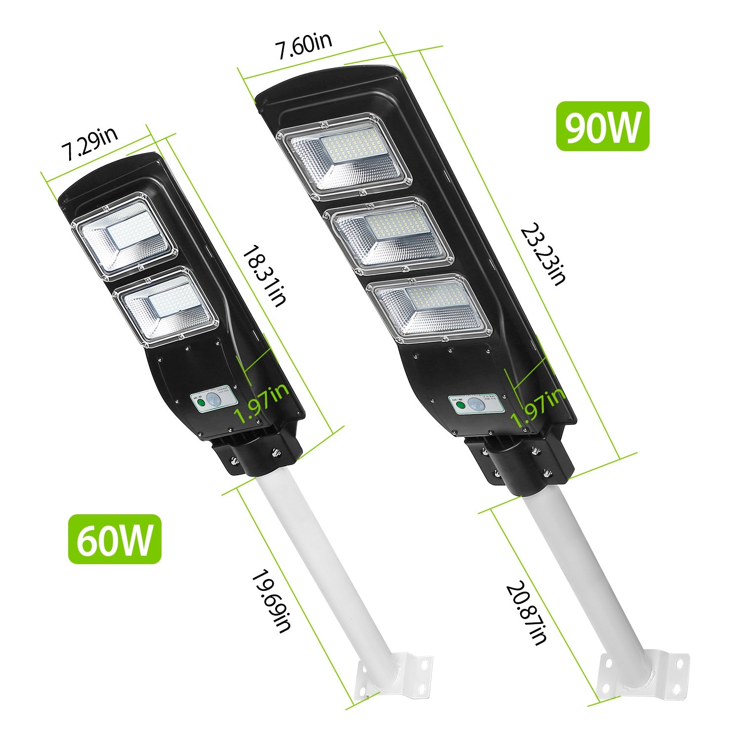 Illuminate Your Outdoors with 180 LED Solar Street Path Lights - Remote Control, Waterproof & Wireless for Garage, Front Door, and Garden Pathway!