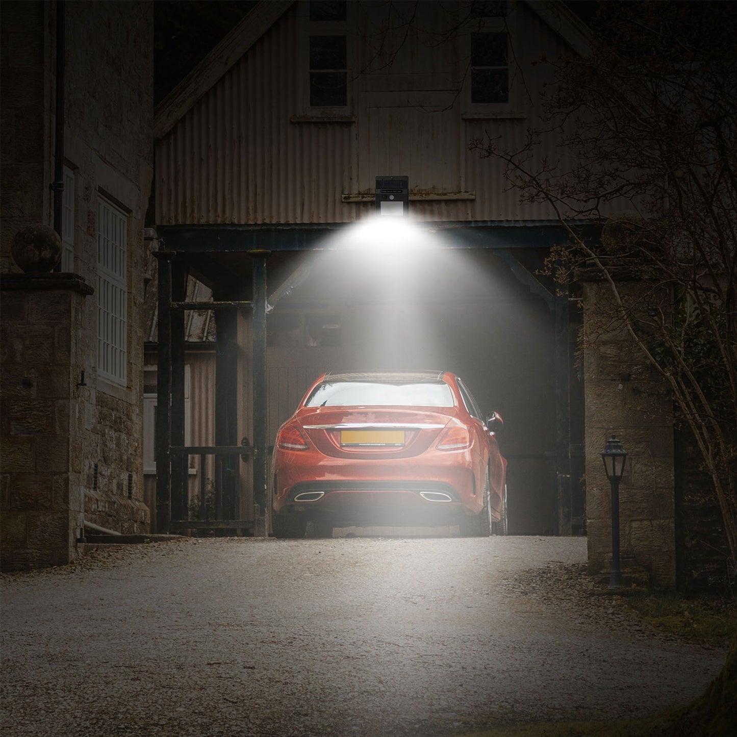 20 Bright LED Solar Motion Sensor Lights - Waterproof IP65, 120° Wide Angle for Ultimate Security in Garage, Front Door, Garden & Pathway