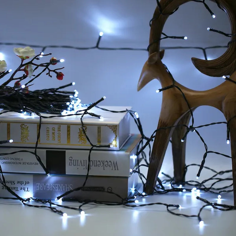 12M Solar Fairy String Lights - 100 LED Waterproof Multicolor Lights with 8 Stunning Lighting Modes for Enchanting Decor