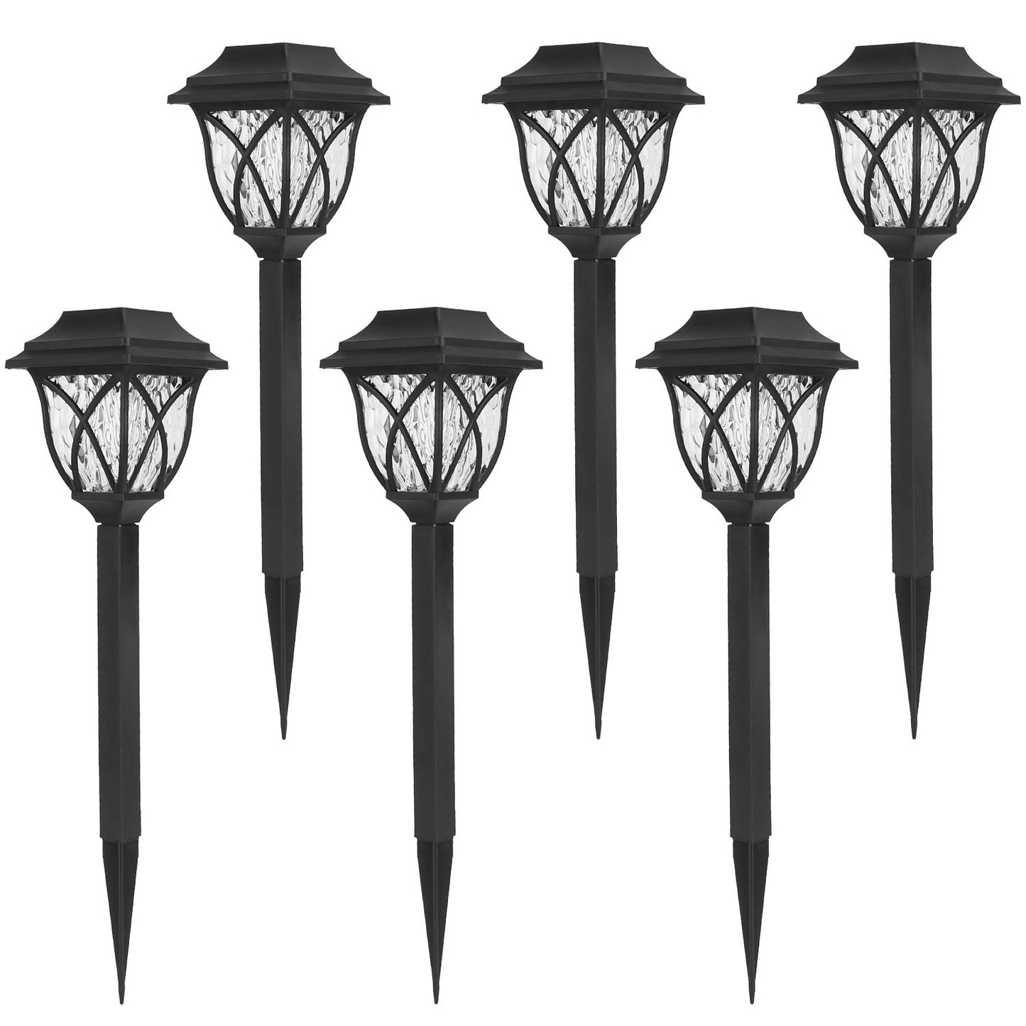 Illuminate Your Outdoors: 6-Pack Solar Powered Waterproof Stake Lights for Pathway, Garden, and Patio Decor