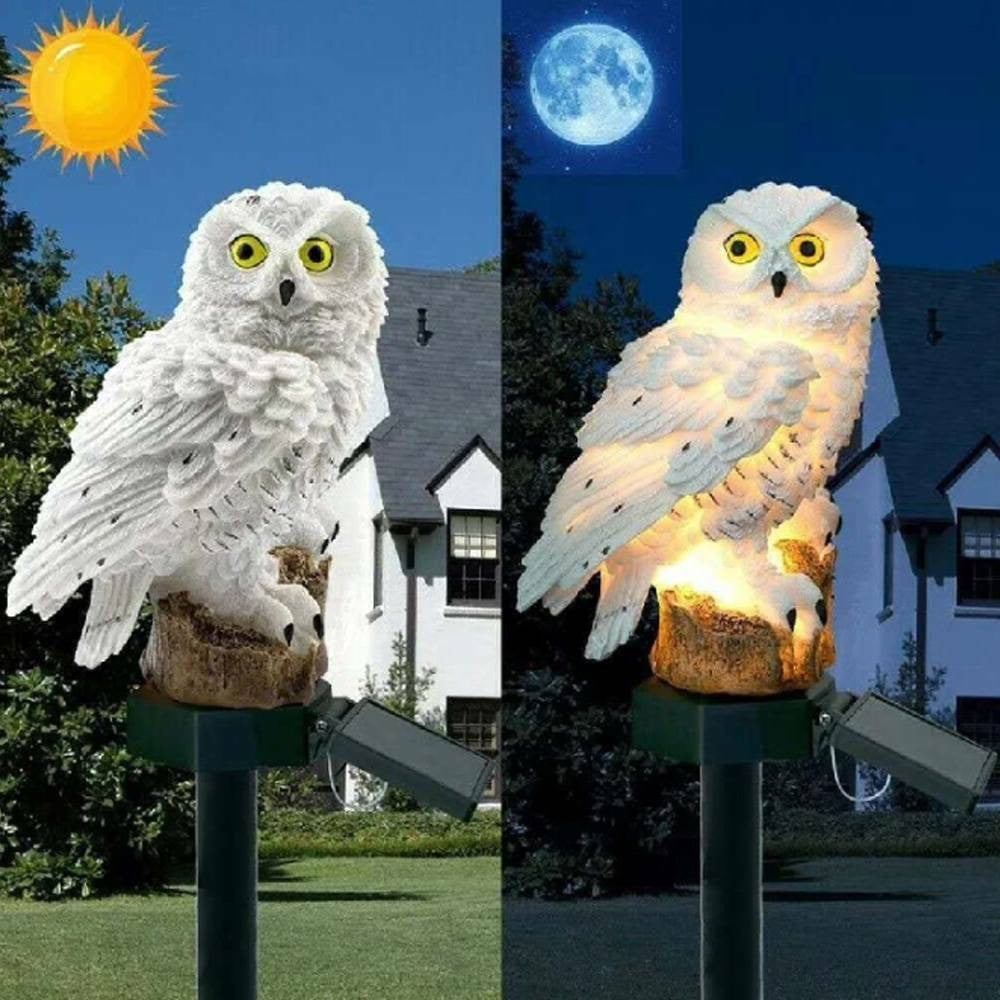 Transform Your Outdoor Space with Waterproof Solar Owl Garden Lights - Perfect for Pathways, Yards & Patios!