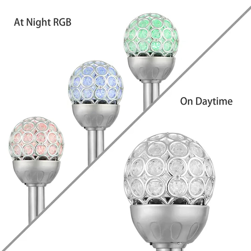 Transform Your Garden with Solarek 3-Piece Waterproof RGB Solar Ball Lights - Ideal for Outdoor Decor and Festive Celebrations!