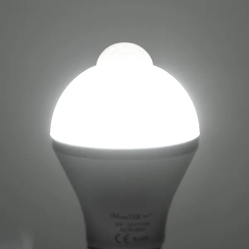 Smart E27 Motion Sensor LED Bulb - 9W/5W, 6500K Dusk to Dawn Lighting Solution