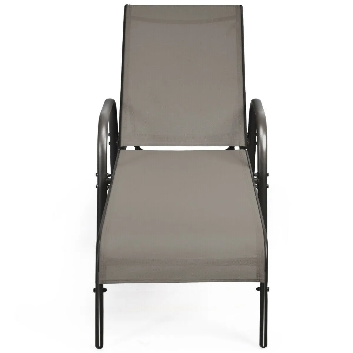 2pc Outdoor Patio Lounge Chair - Brown