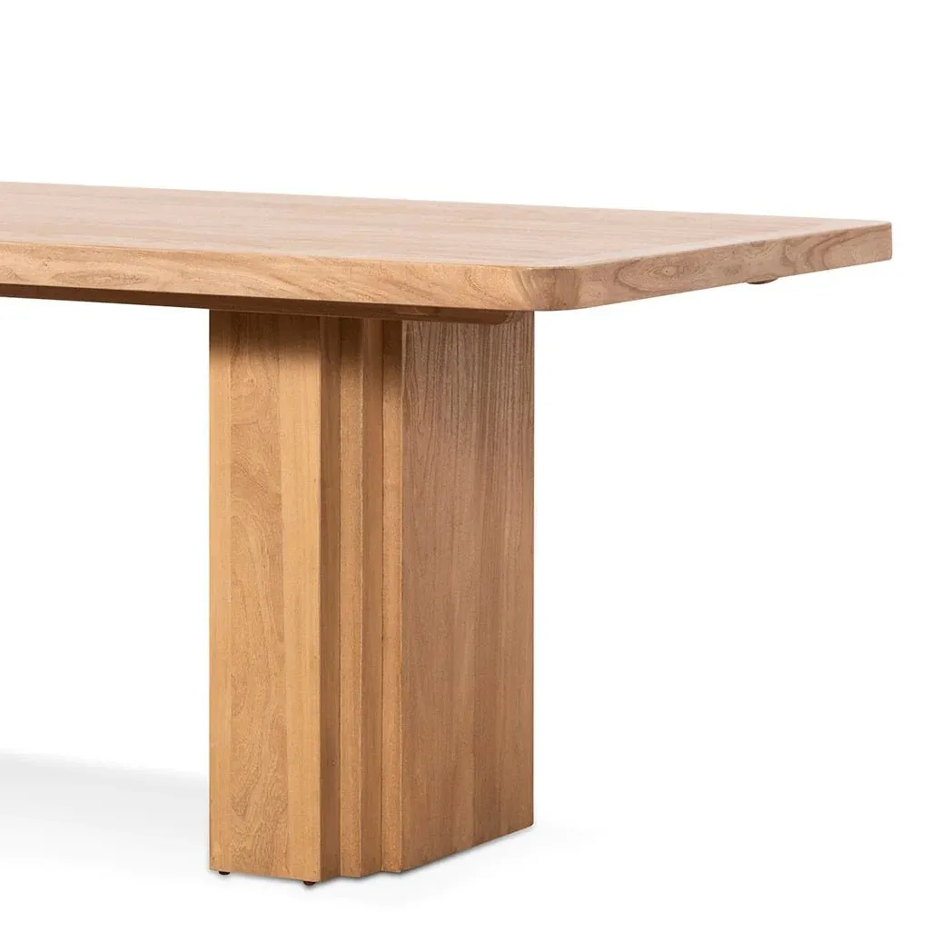 Alfie 2.4m Elm Dining Table - Natural