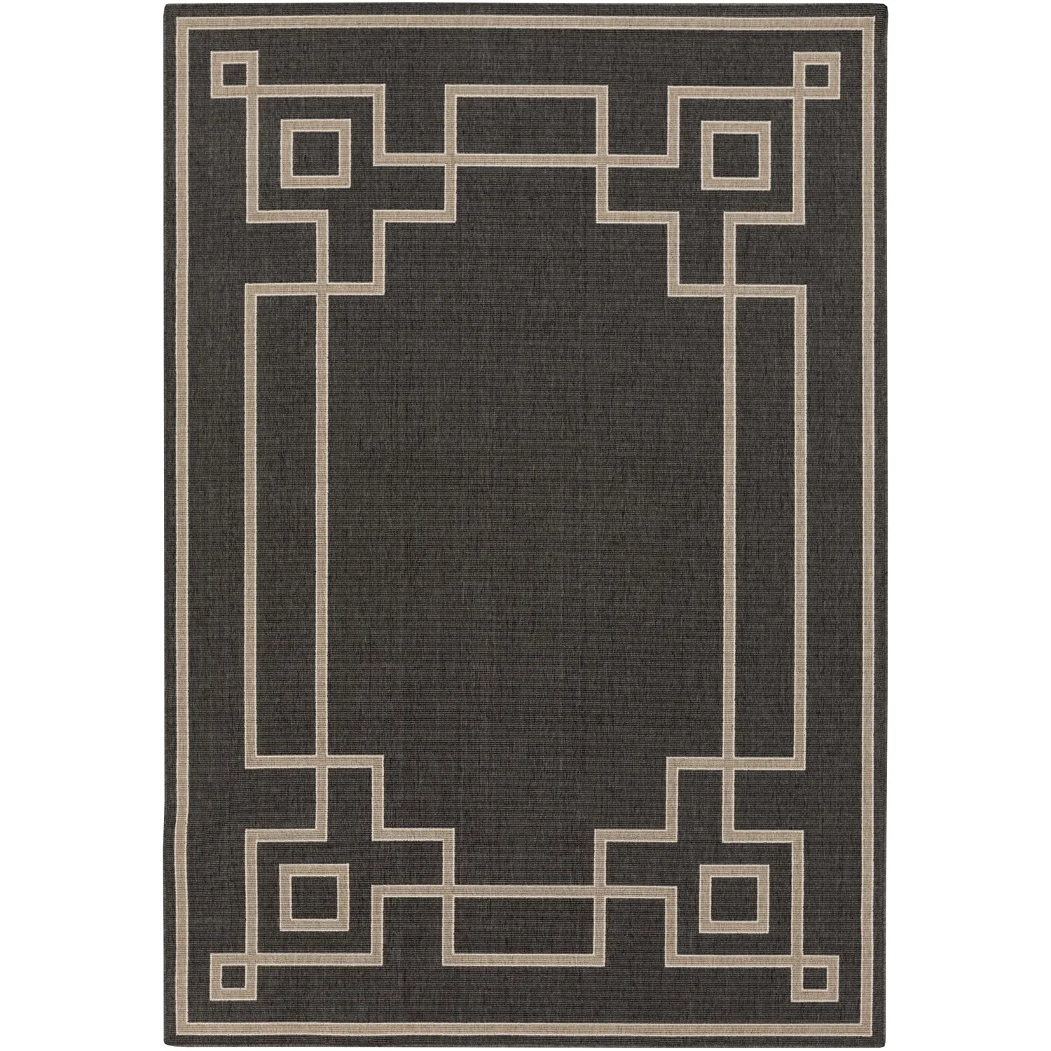 Alfresco Outdoor Rug in Navy & Camel