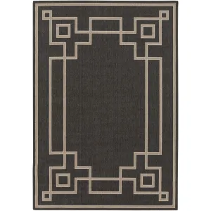 Alfresco Outdoor Rug in Navy & Camel