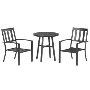 AmazonBasics 3-Piece Steel Bistro Outdoor Patio Set