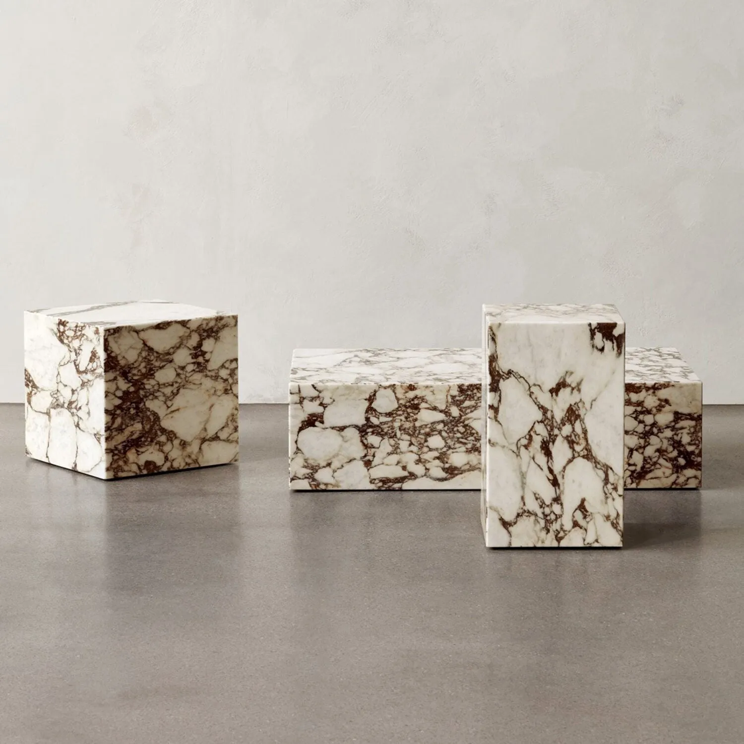 audo copenhagen (menu) | plinth tall | rose calacatta viola marble