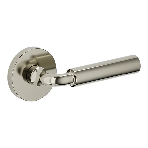 Baldwin - Estate Collection - Knobs & Levers - L031 Gramercy Curved Door Lever w/ 5046 Rose