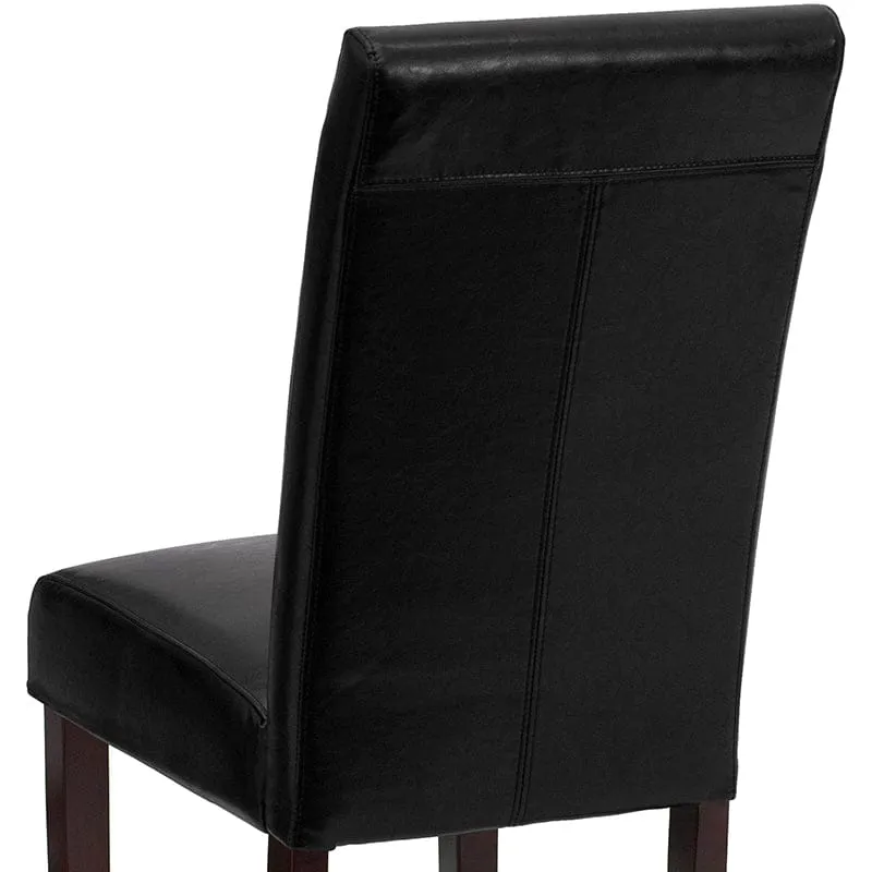 Black LeatherSoft Parsons Chair - BT-350-BK-LEA-023-GG