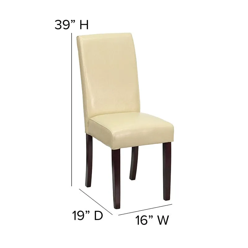 Black LeatherSoft Parsons Chair - BT-350-BK-LEA-023-GG