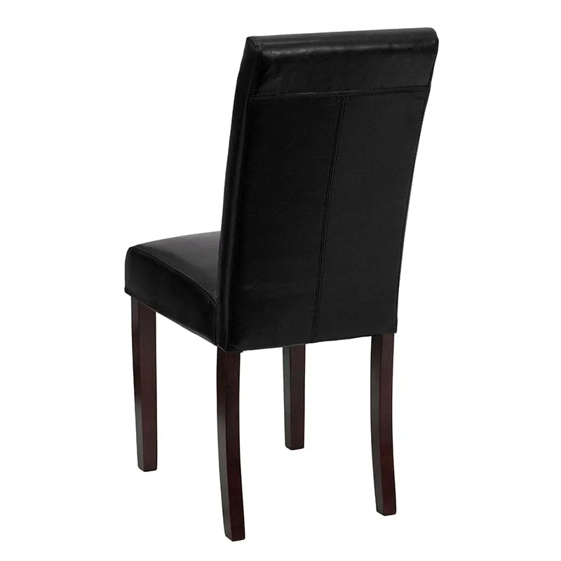 Black LeatherSoft Parsons Chair - BT-350-BK-LEA-023-GG