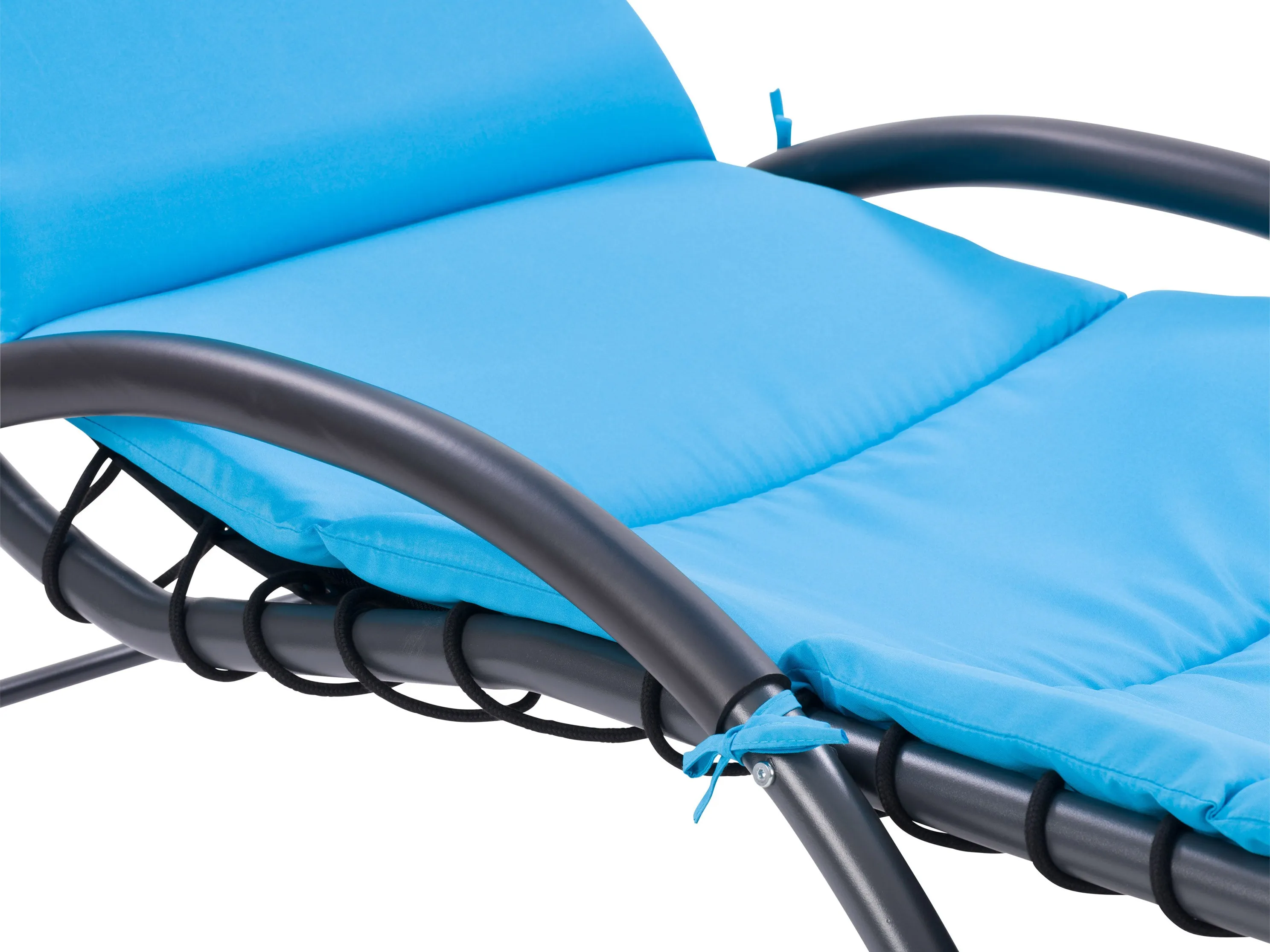 Blue Lounge Chair with Canopy