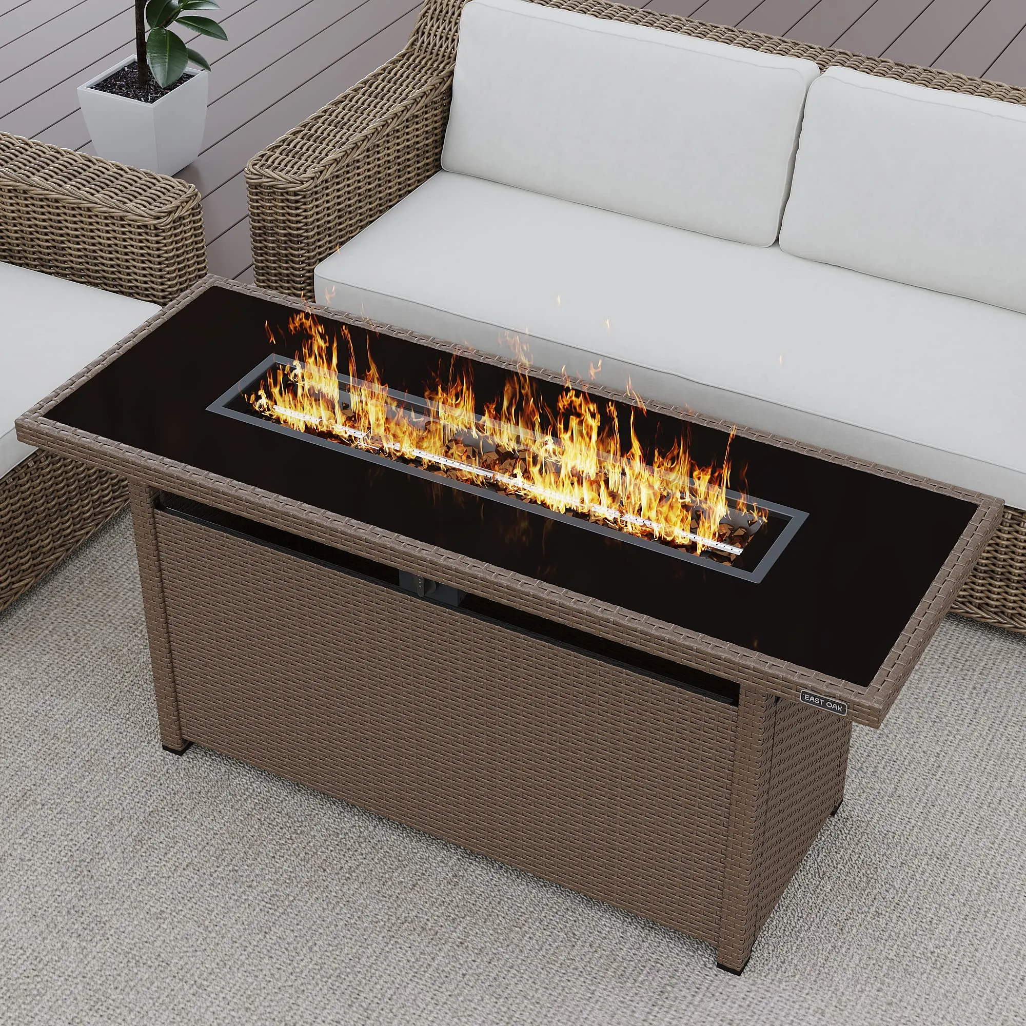 BRAZI Propane Fire Pit Table (60,000 BTU)