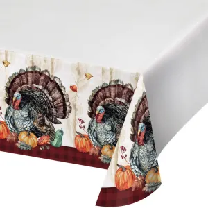 Bulk Timeless Turkey Paper Tablecover, Border Print (Case of 12)