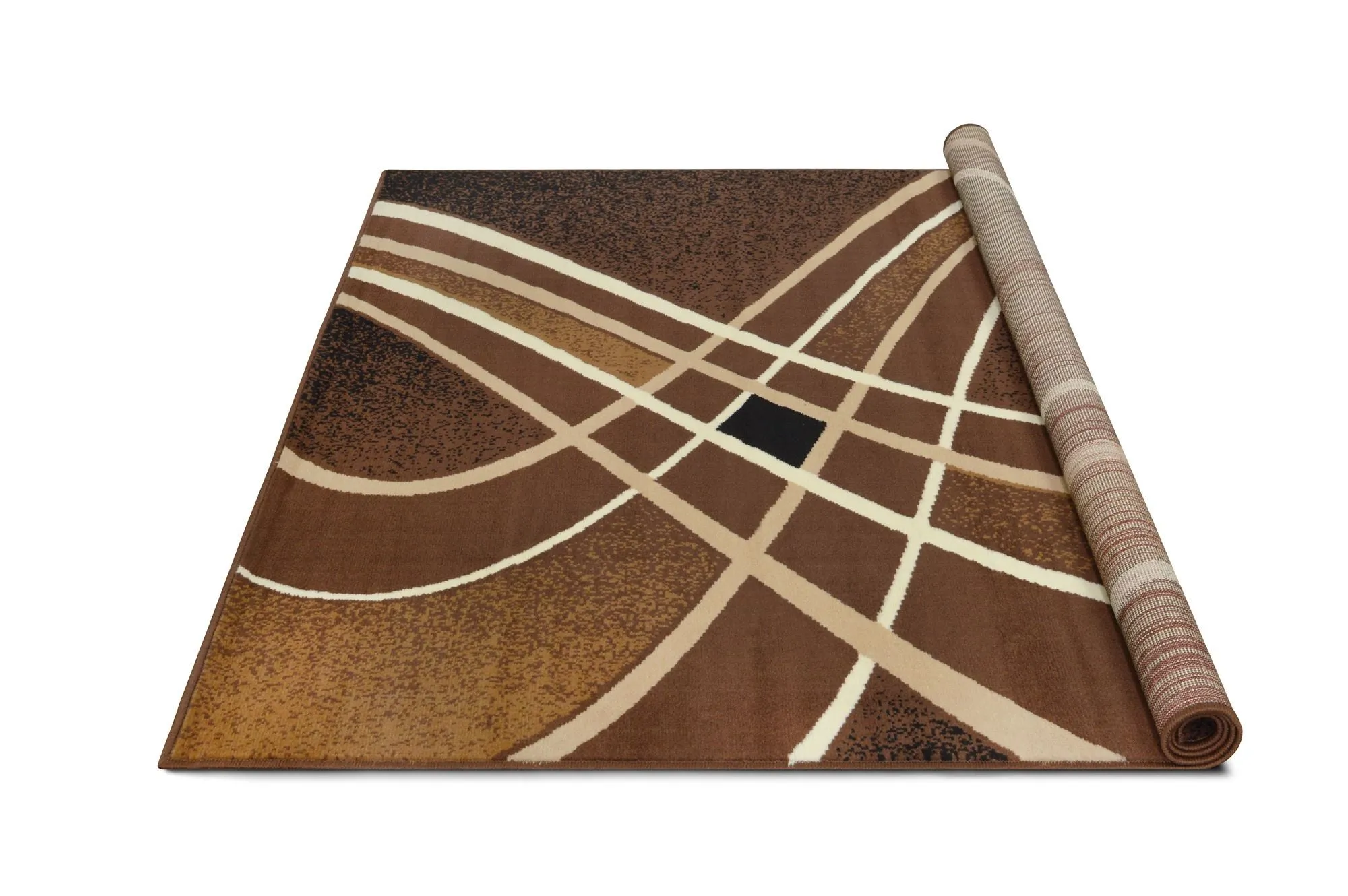 Contempo 42 Area Rugs Chocolate Rectangle 5-X-7