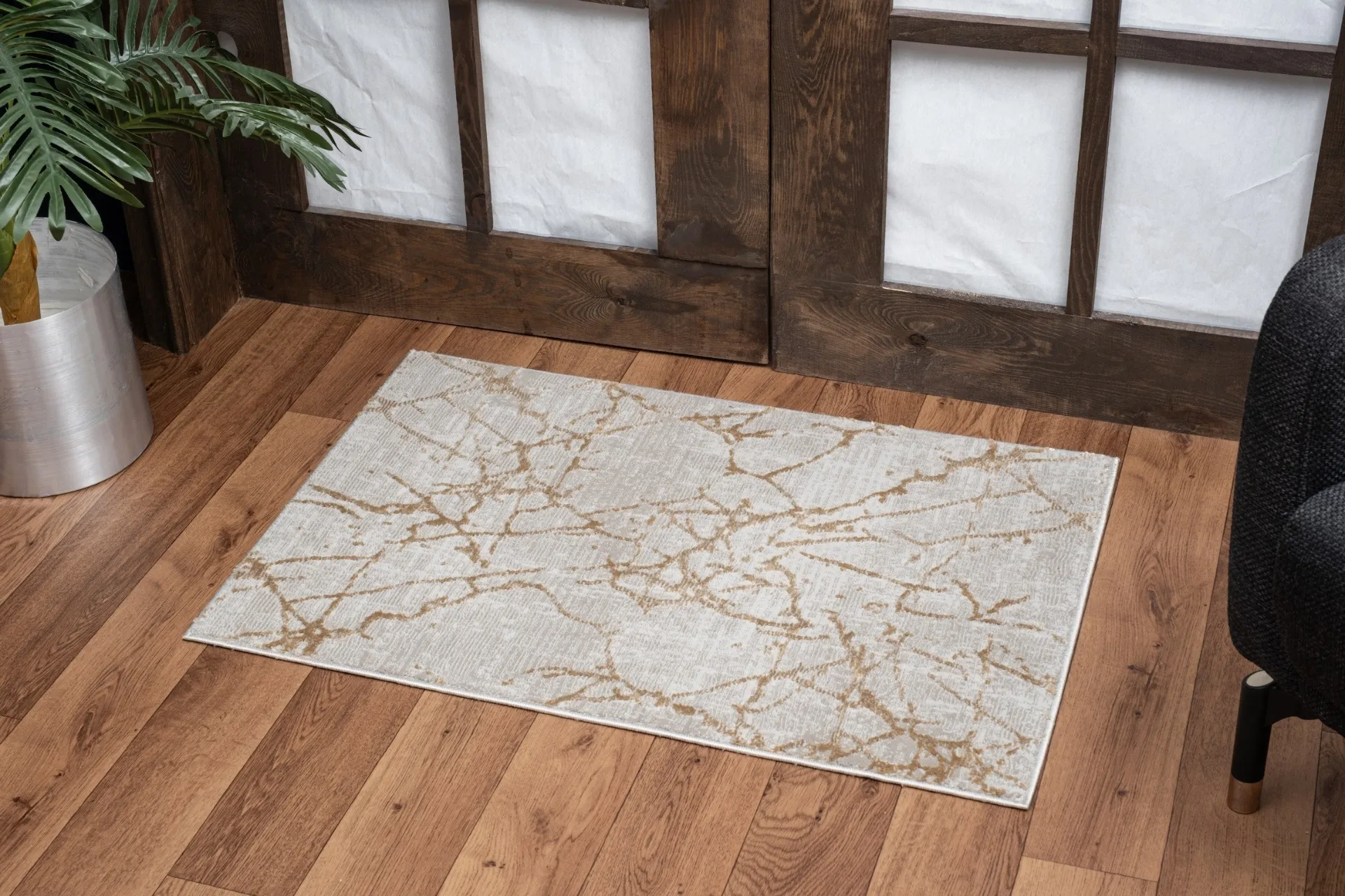 Elegance GC_CNC6004 Gold 5 ft. 3 in. x 7 ft. 3 in. Area Rug