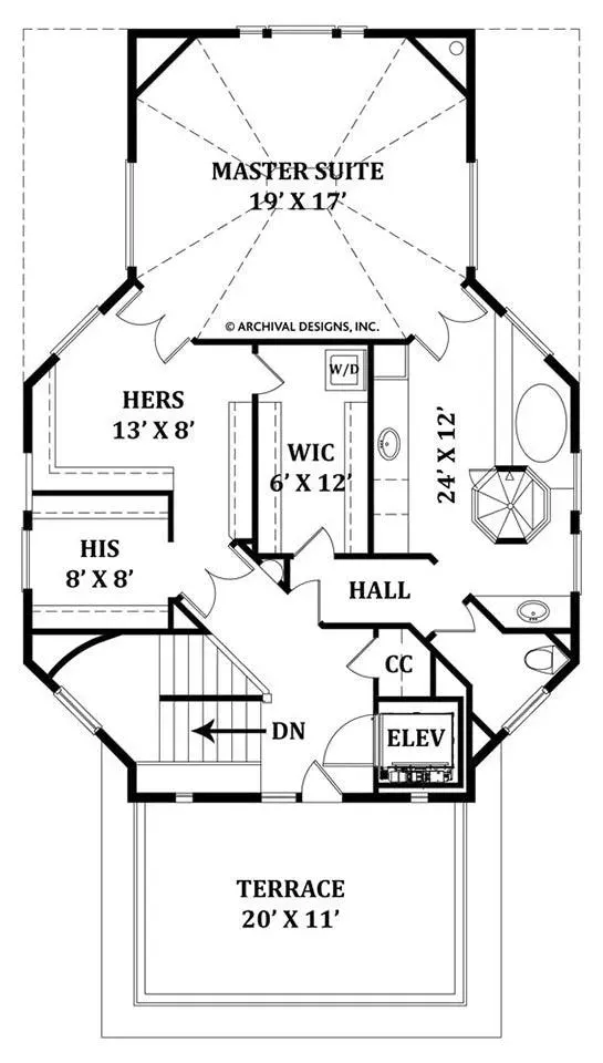 Elegant 4-bedroom home with elevator and third-floor owner's suite.