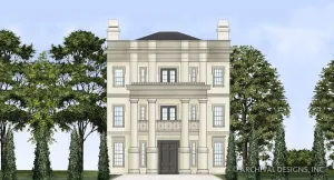 Elegant 4-bedroom home with elevator and third-floor owner's suite.