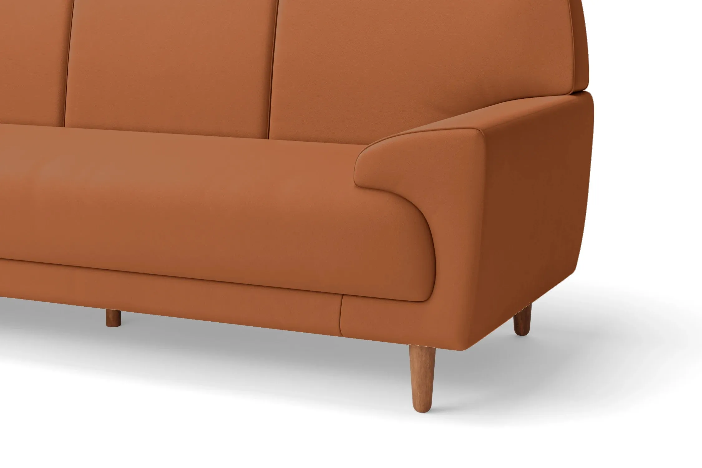 Ferrara 2 Seater Sofa Tan Brown Leather