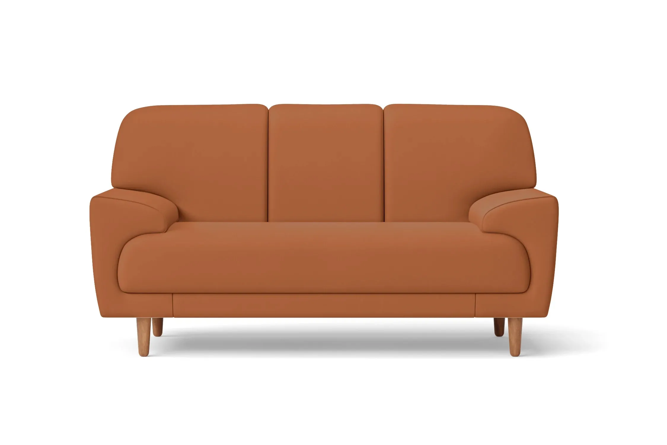 Ferrara 2 Seater Sofa Tan Brown Leather