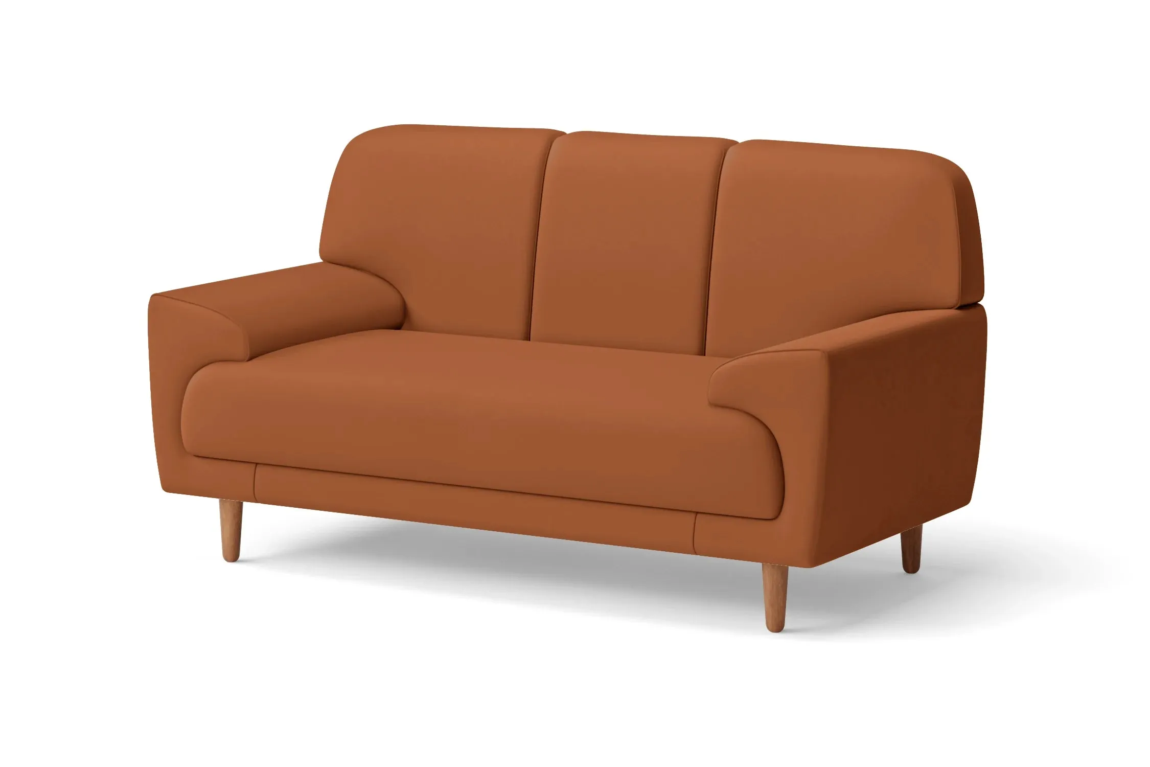 Ferrara 2 Seater Sofa Tan Brown Leather