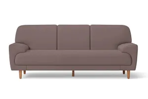 Ferrara 3 Seater Sofa Rose Taupe Leather