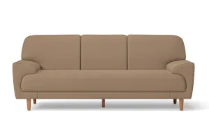 Ferrara 3 Seater Sofa Stone Leather